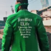 GTA-VI Families Letterman Jacket for MP Male Green Varsity Jacket - Image 2