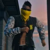 GTA-VI Vagos Jacket for Letterman MP Male Black & White Varsity Jacket - Image 2