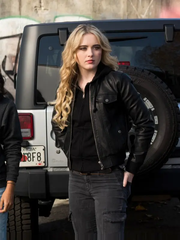 Kathryn Newton Supernatural Leather Jacket - Image 2