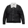 Women’s RAF B3 Aviator Shearling Sheepskin Trucker Jacket - Image 3