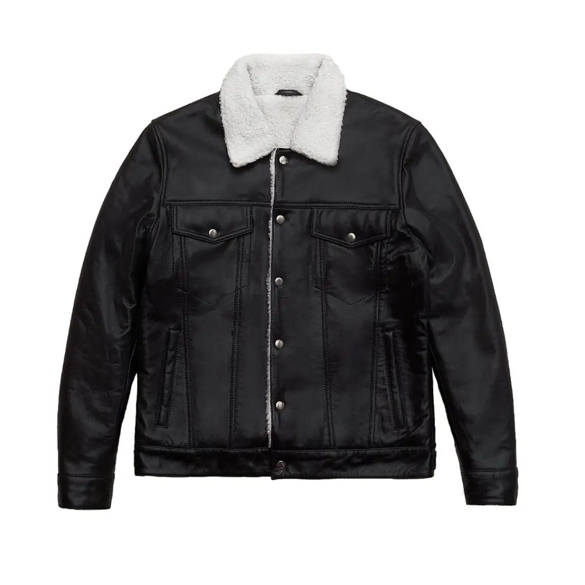 Women’s RAF B3 Aviator Shearling Sheepskin Trucker Jacket - Image 3