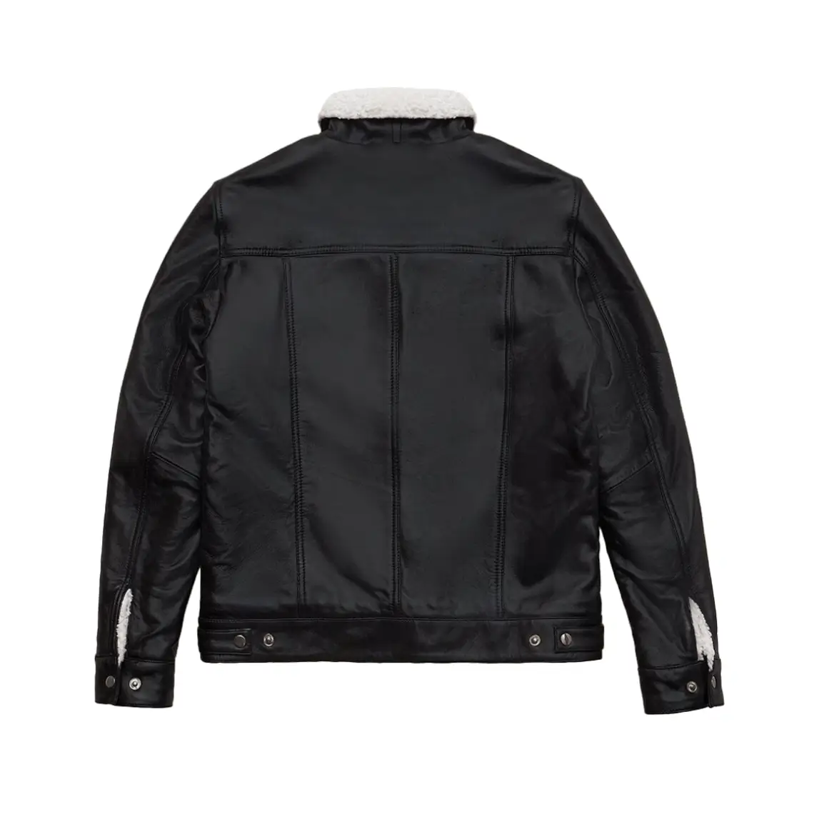 Women’s RAF B3 Aviator Shearling Sheepskin Trucker Jacket - Image 4