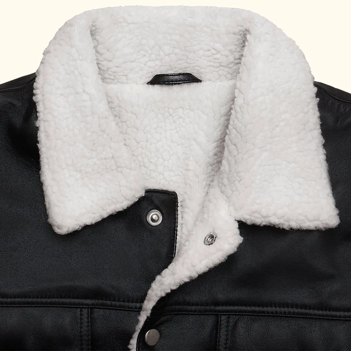 Women’s RAF B3 Aviator Shearling Sheepskin Trucker Jacket - Image 5
