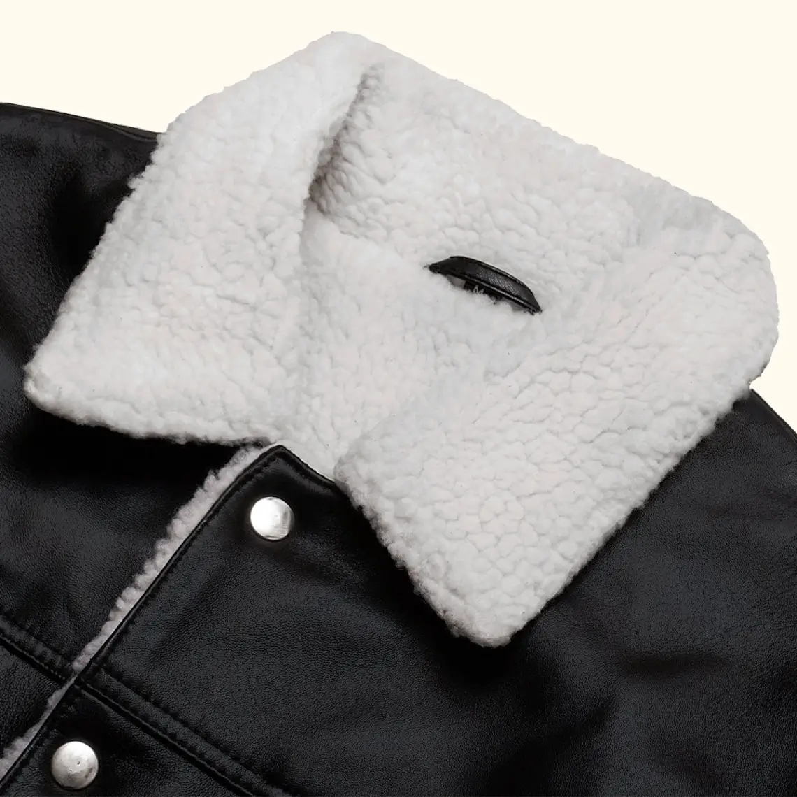 Women’s RAF B3 Aviator Shearling Sheepskin Trucker Jacket - Image 6