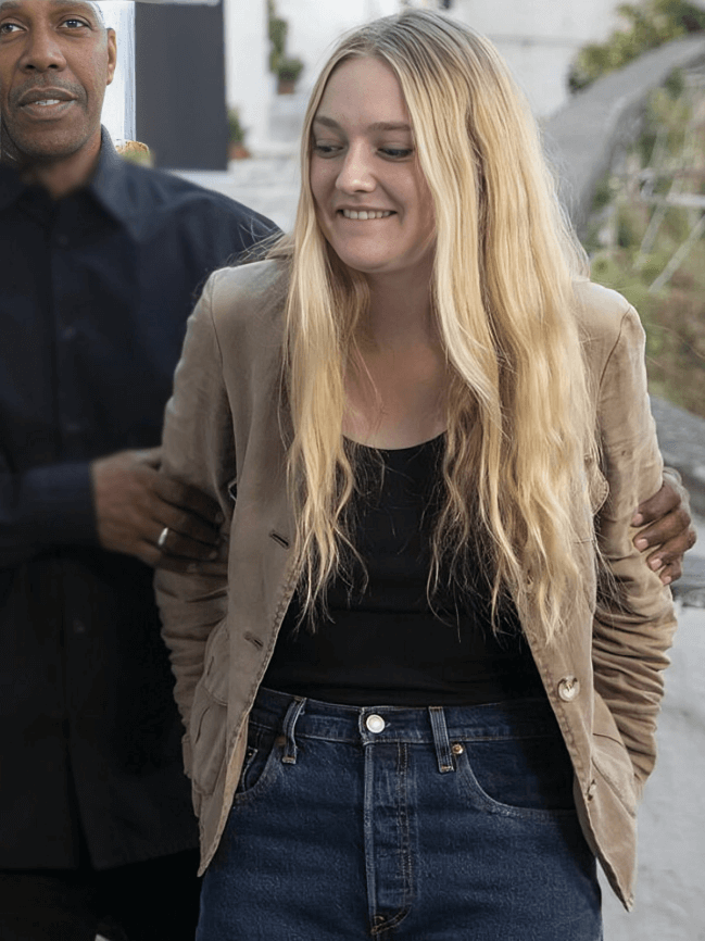 The Equalizer S03 Dakota Fanning Brown Jacket - Image 3