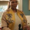 The Equalizer Queen Latifah S03 Floral Bomber Jacket