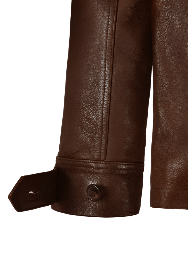 Jensen Ackles Supernatural 7 Brown Leather Jacket - Image 7