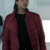 Doctor Who Mandip Gill Maroon Jacket