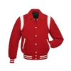 New Varsity Wool Letterman Jacket With Real Leather Sleeves