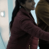 Doctor Who Mandip Gill Maroon Jacket - Image 2
