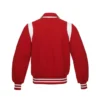 New Varsity Wool Letterman Jacket With Real Leather Sleeves - Image 2