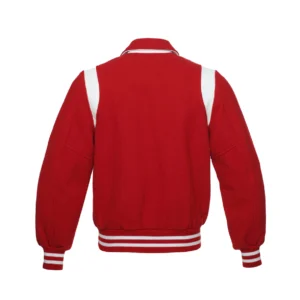 Alternative view of New Varsity Wool Letterman Jacket With Real Leather Sleeves