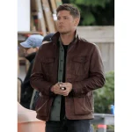 Jensen Ackles Supernatural 7 Brown Leather Jacket