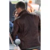 Supernatural 7 jensen ross brown leather jacke
