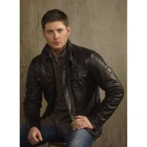 Supernatural black leather jacket
