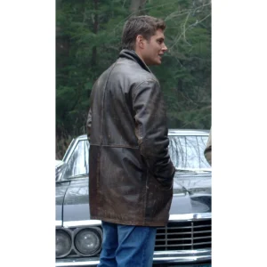 Supernatural jensen ackles brown leather coat