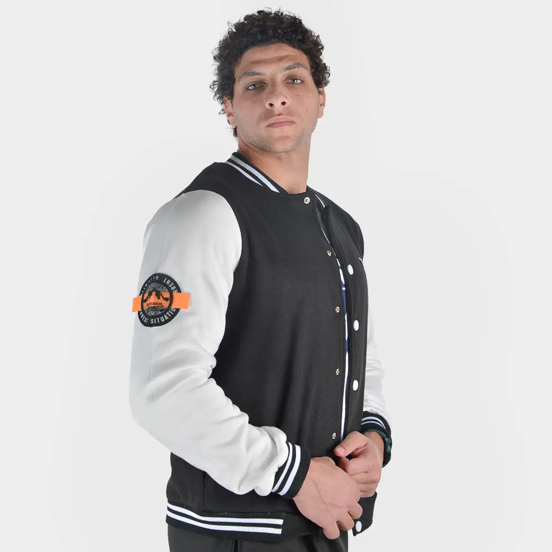 Couple Varsity Letterman Nova Bi-colored baseball Jacket - Image 3