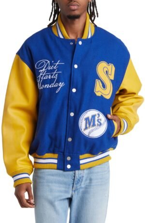 X '47 Seattle Mariners Varsity Letterman Jacket