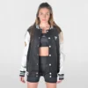 Couple Varsity Letterman Nova Bi-colored baseball Jacket - Image 4