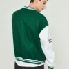 Manfinity 1pc Letter Letterman Embroidered Colorblock Varsity Jacket - Image 7