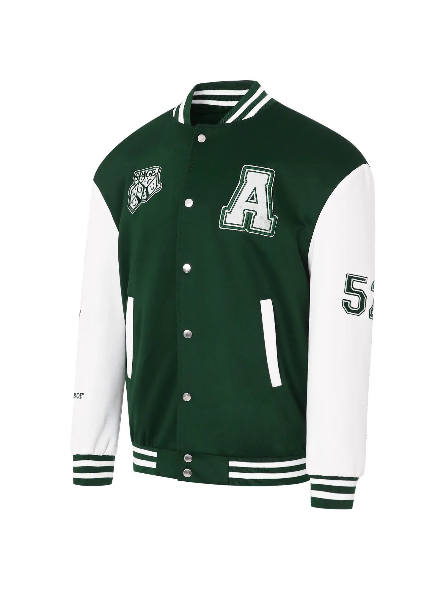Men's College Letterman Baseball Bomber Jacket - Image 3