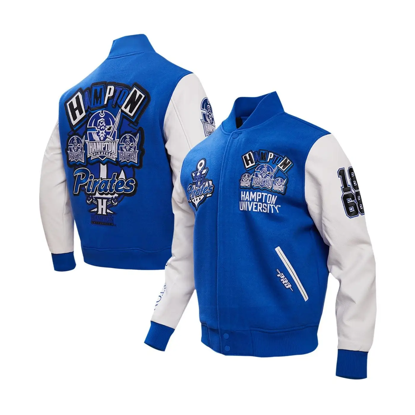 Pro Standard Letterman Hampton University Royal Varsity Jacket - Image 3