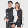 Couple Varsity Letterman Nova Bi-colored baseball Jacket