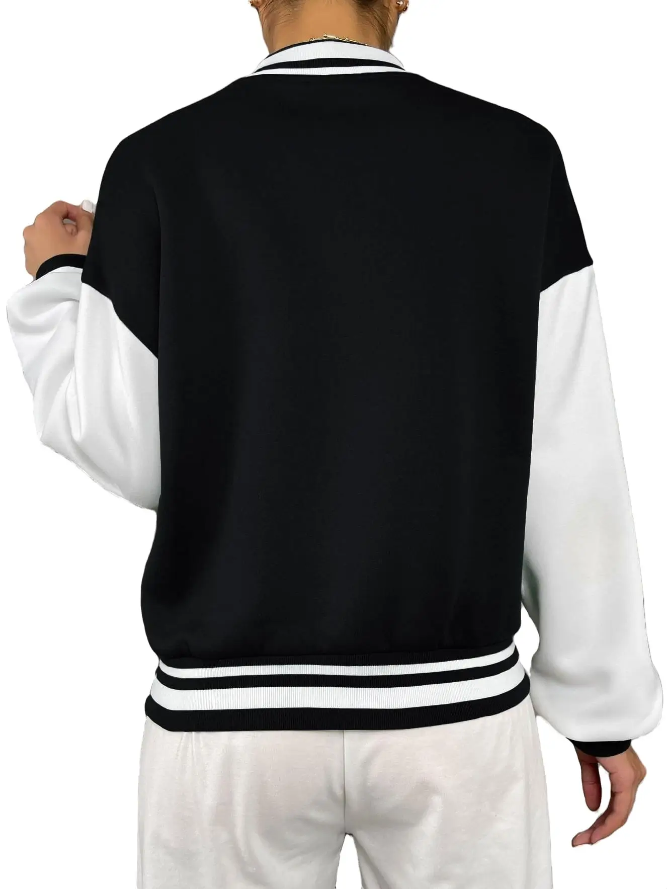 Women's Casual Letterman Baseball Varsity Jackets - Image 2
