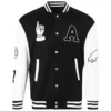 Men's Varsity Letterman Casual Baseball Jacket
