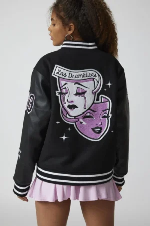 Alternative view of Women's Varsity Letterman Jacket Wool & Leather