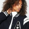 Classic Couple Letterman Varsity Jacket Stripe Style - Image 4