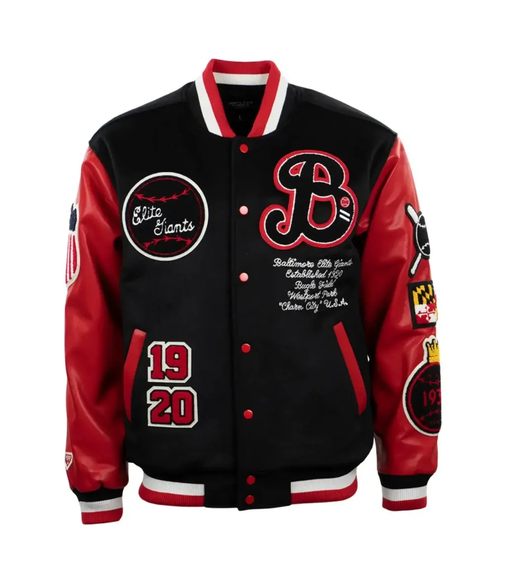 Baltimore Elite Giants Letterman Vintage Varsity Jacket