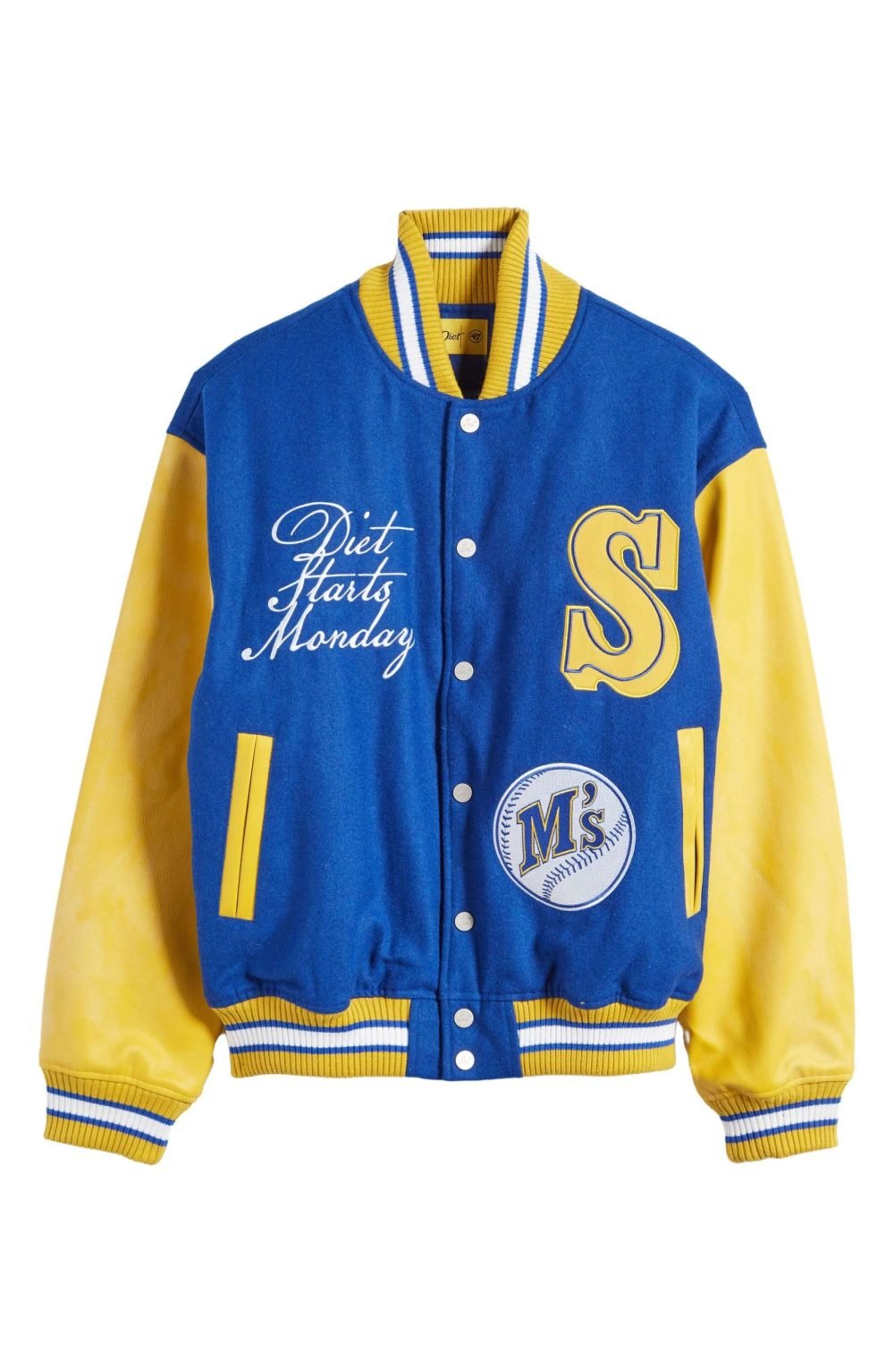 Alternative view of X '47 Seattle Mariners Varsity Letterman Jacket