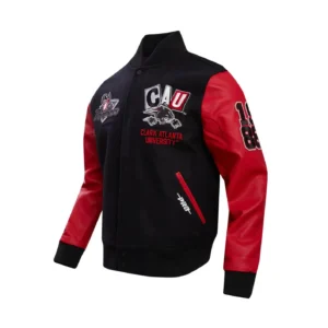 Pro Standard Letterman Clark Atlanta University Black/Red Varsity Jacket