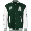 Men's College Letterman Baseball Bomber Jacket