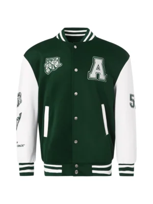 Men's College Letterman Baseball Bomber Jacket