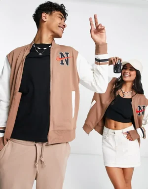 Nike Retro Collegiate Letterman Couple Varsity Jacket