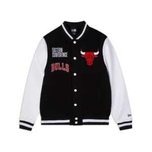 The Chicago Letterman Black Varsity Jacket