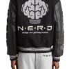 Men's Nerd Varsity Letterman Jacket Leather & Wool - Image 4