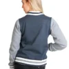 Couple Varsity Letterman Embroidered Alpha Phi Omega Jacket - Image 6