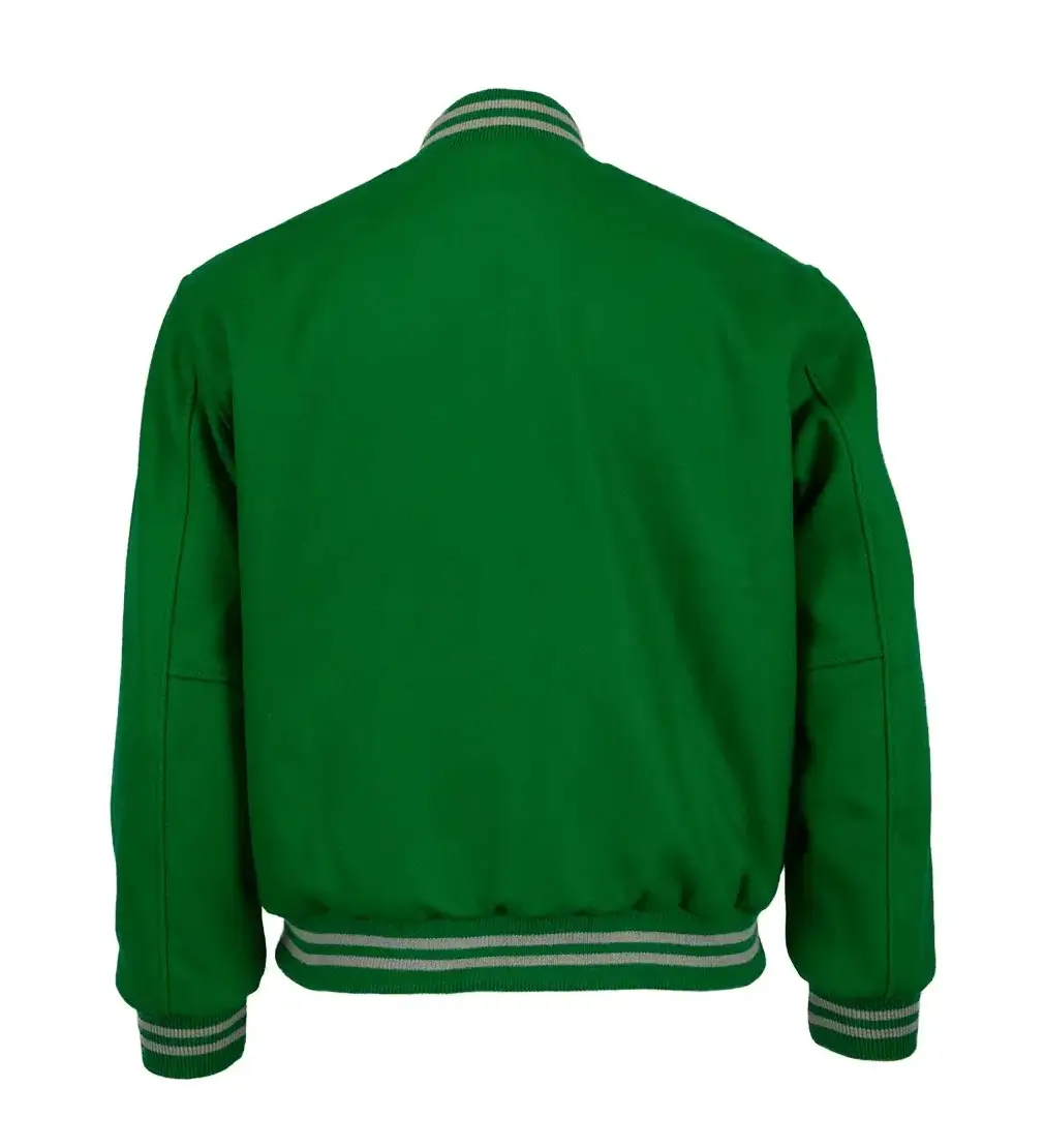 Brooklyn Dodgers Letterman 1937 Authentic Green Varsity Jacket - Image 2