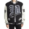 Brooklyn Nets Old English Block Letter Wool Varsity Jacket