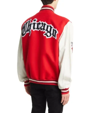 Alternative view of Chicago Bulls Letter Old English Wool Blend Varsity Jacket