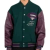 Collage Varsity Letterman Jacket Wool & Leather