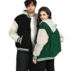 Couple Baseball Letterman Casual Bomber Varsity Jacket