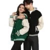 Couple Baseball Letterman Casual Bomber Varsity Jacket - Image 2