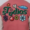 Legacy Studios Lamar Letterman Couple Pink/White Wool & Leather Varsity Jacket - Image 7