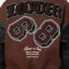 Loiter Ethereal Letterman Varsity Jacket Brown & Black - Image 4