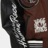 Loiter Ethereal Letterman Varsity Jacket Brown & Black - Image 6