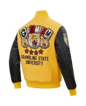 Alternative view of Men's Pro Standard Classic Gold Grambling Tigers Varsity Jacket